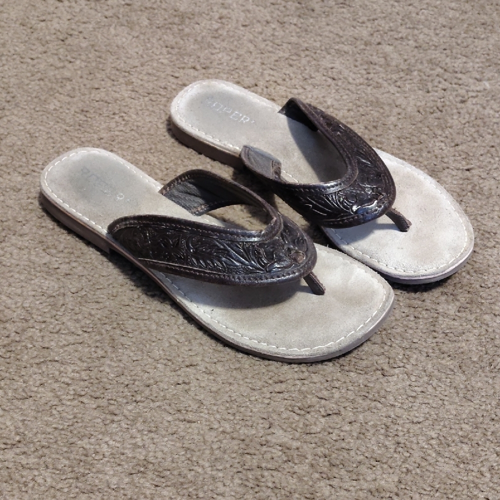 Roper Women's Brown Leather Footwear